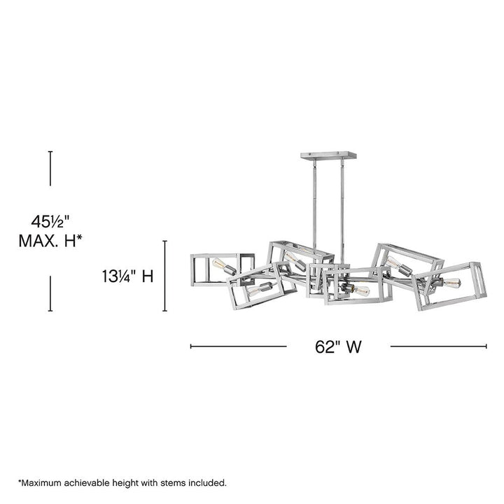 Fredrick Ramond Ensemble Linear Chandelier