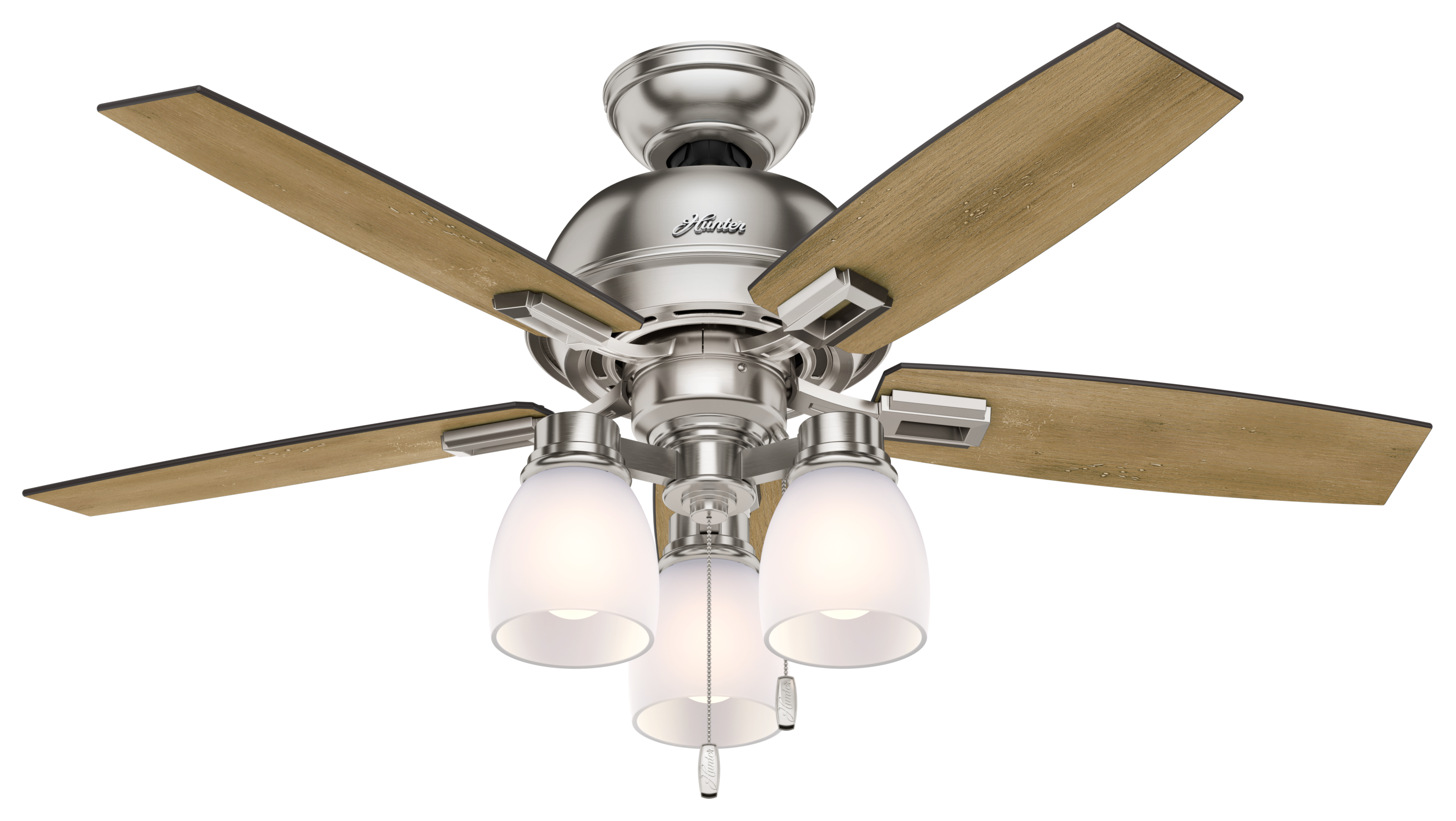 Hunter 44 inch Donegan Ceiling Fan with LED Light Kit and Pull Chain Ceiling Fan Hunter   