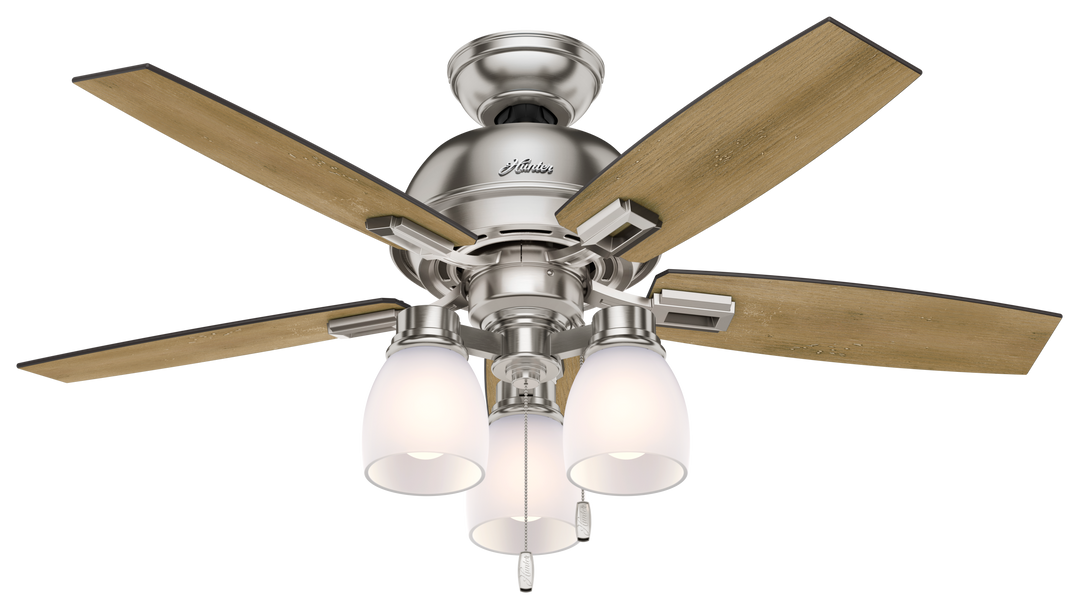 Hunter 44 inch Donegan Ceiling Fan with LED Light Kit and Pull Chain