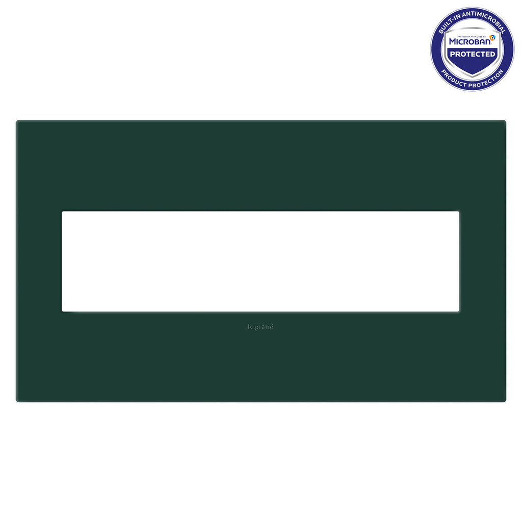 Legrand adorne Evergreen 4-Gang wall plate