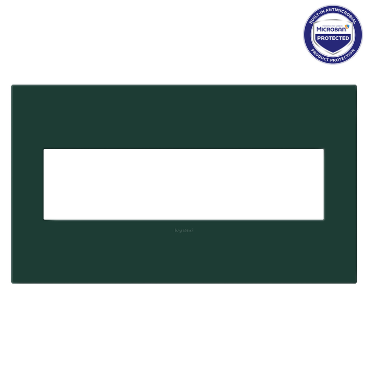 Legrand adorne Evergreen 4-Gang wall plate