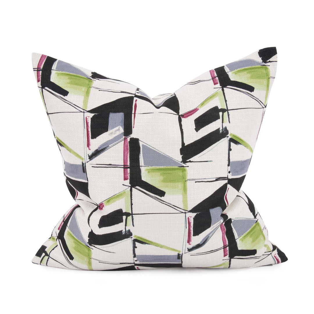 Howard Elliott Collection 20 x 20 Abstract Fuchsia Pillow - Down Fill