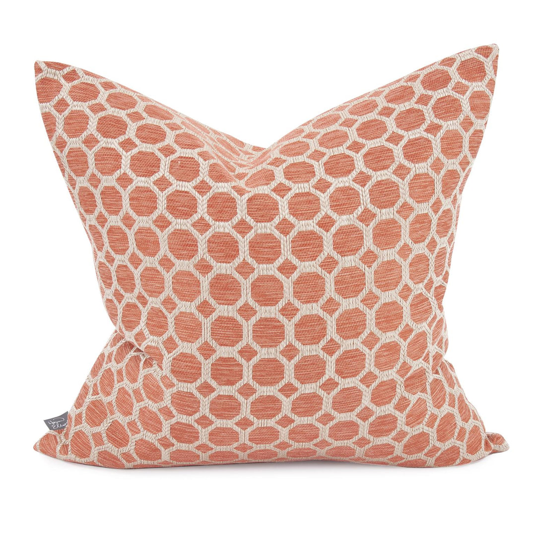 Howard Elliott Collection 20 x 20 Pyth Coral Pillow - Poly Insert