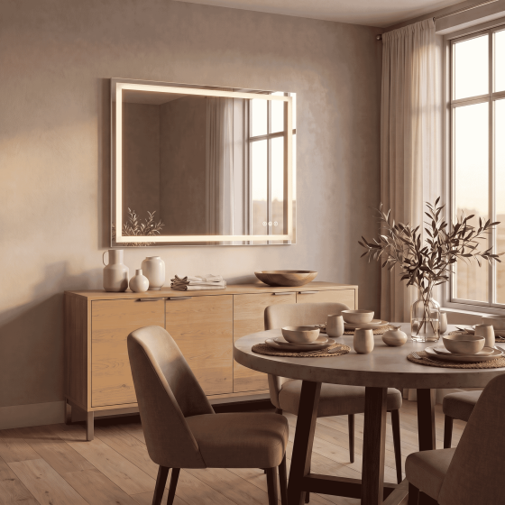 Savoy House Beckett LED Rectangle Frontlit and Backlit Mirror
