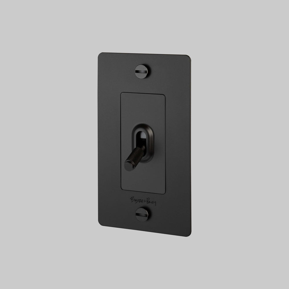 Buster + Punch Toggle Switch Complete | Polycarbonate Light Switches Buster + Punch Black One 