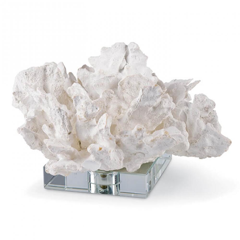 Regina Andrew  Flower Coral On Crystal Base (White) Décor/Home Accent Regina Andrew   