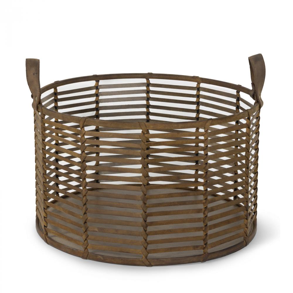 Regina Andrew Finn Leather Basket Home Décor/Accent Regina Andrew   