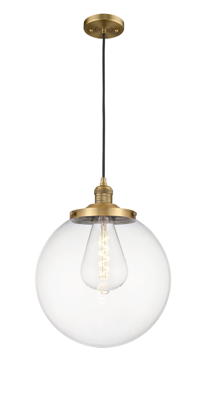 Innovations Lighting Beacon 14" Mini Pendant - Brushed Brass Mini-Pendants Innovations Lighting   