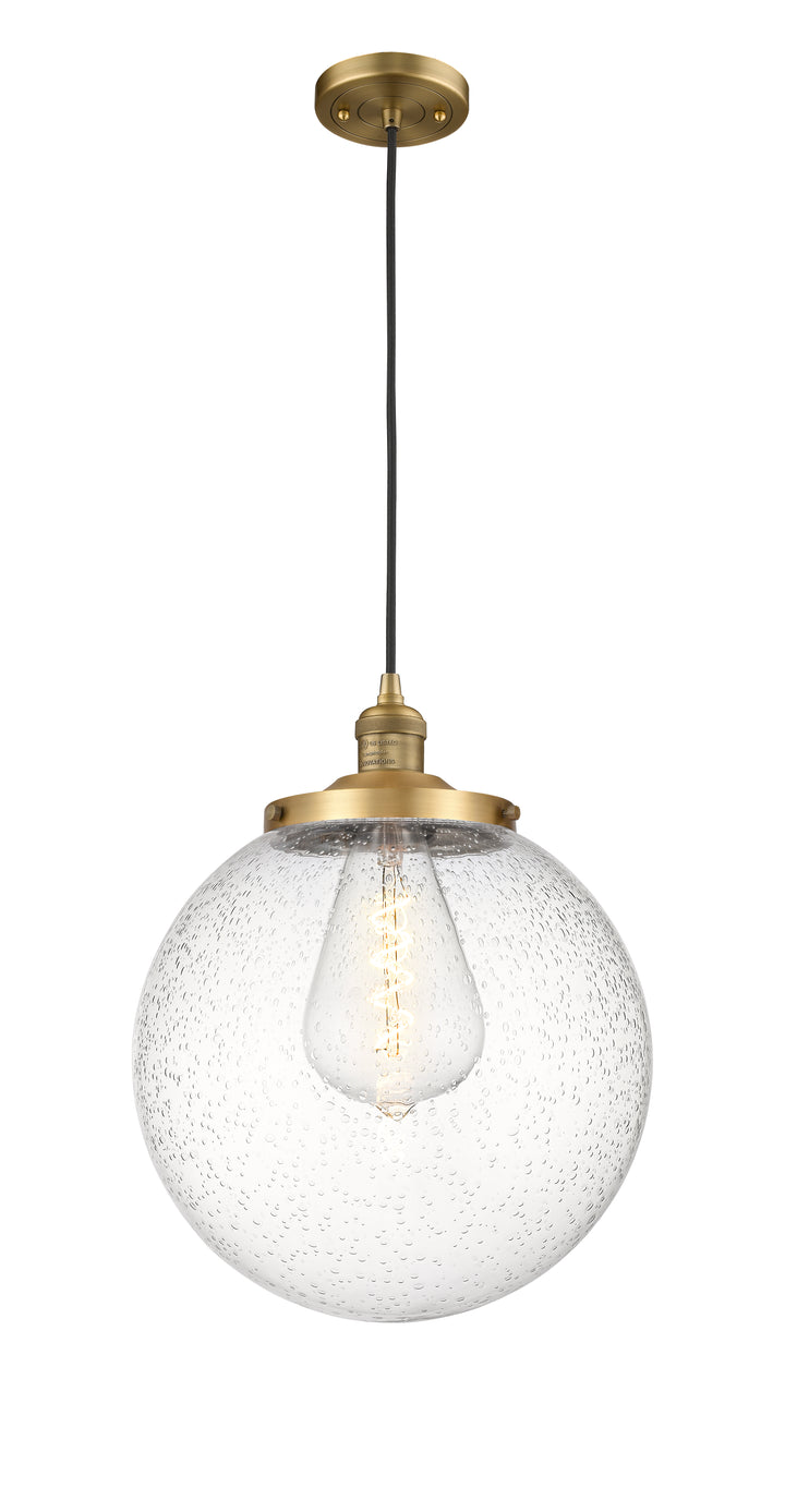 Innovations Lighting Beacon 14" Mini Pendant - Brushed Brass Mini-Pendants Innovations Lighting   