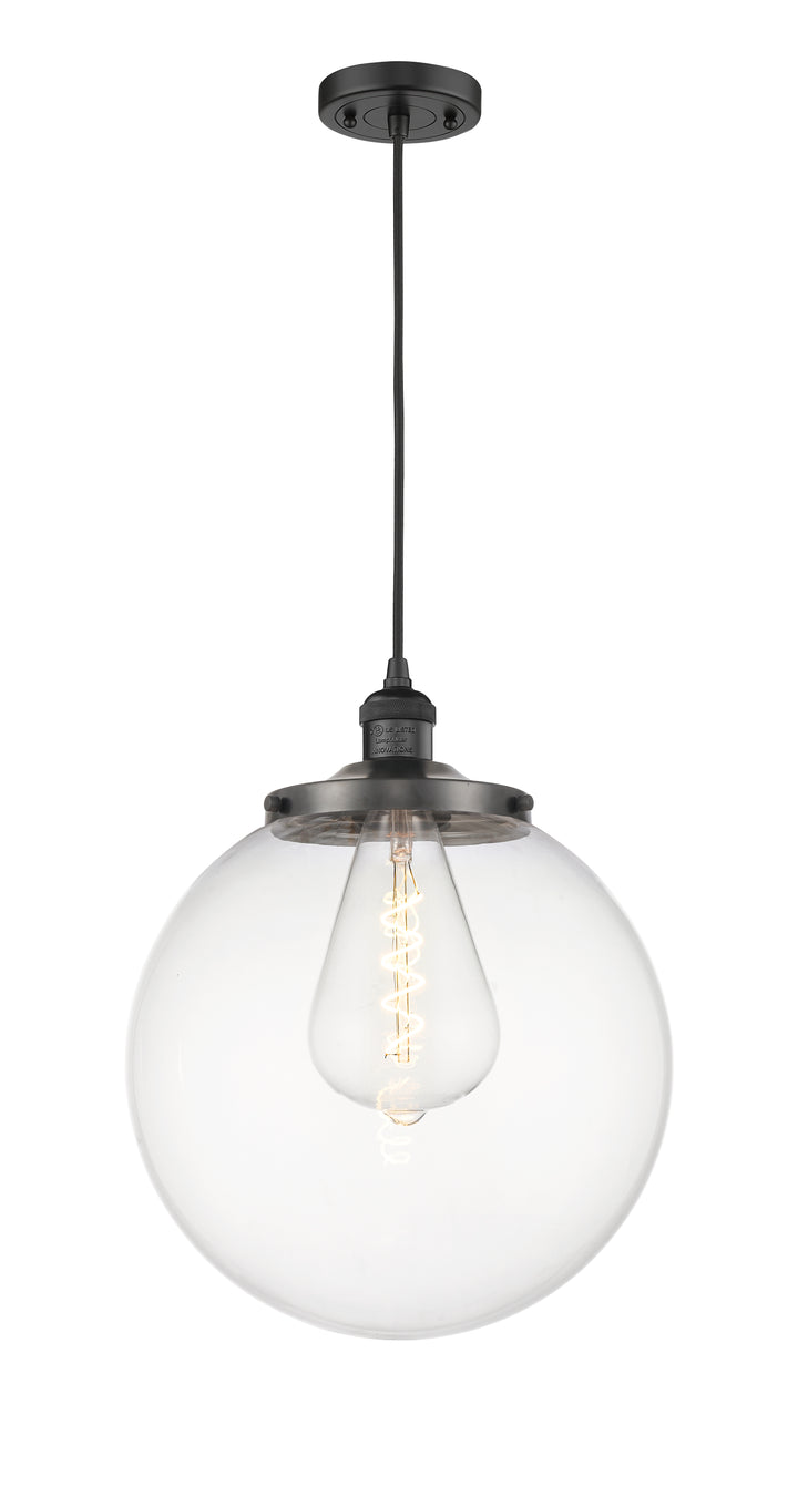 Innovations Lighting Beacon 14" Mini Pendant - Matte Black Mini-Pendants Innovations Lighting   