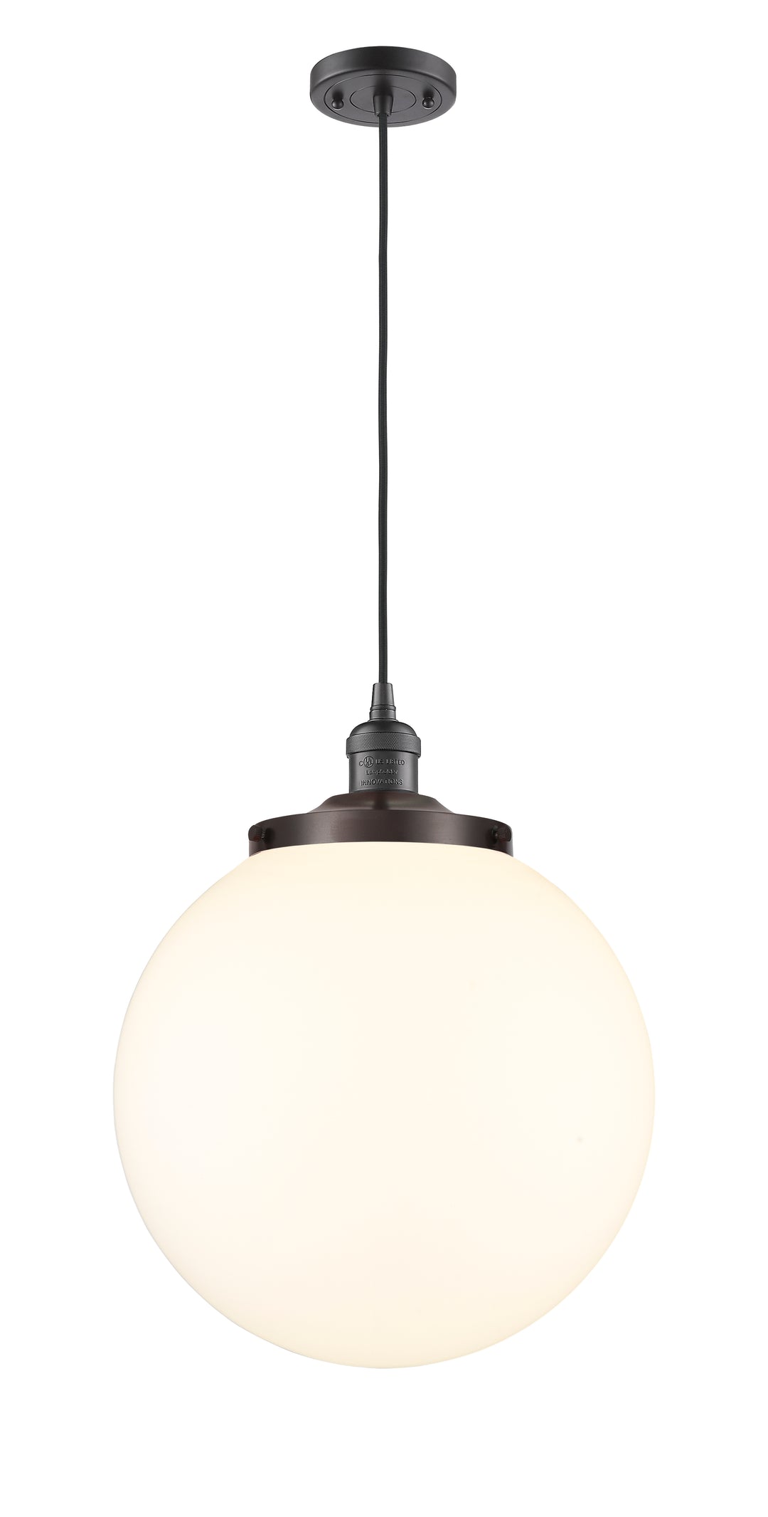 Innovations Lighting Beacon 14" Mini Pendant - Oil Rubbed Bronze Mini-Pendants Innovations Lighting   