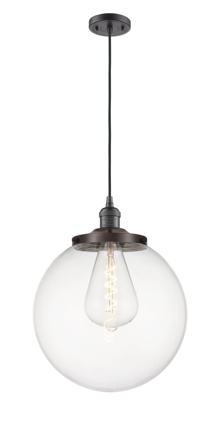 Innovations Lighting Beacon 14" Mini Pendant - Oil Rubbed Bronze Mini-Pendants Innovations Lighting   