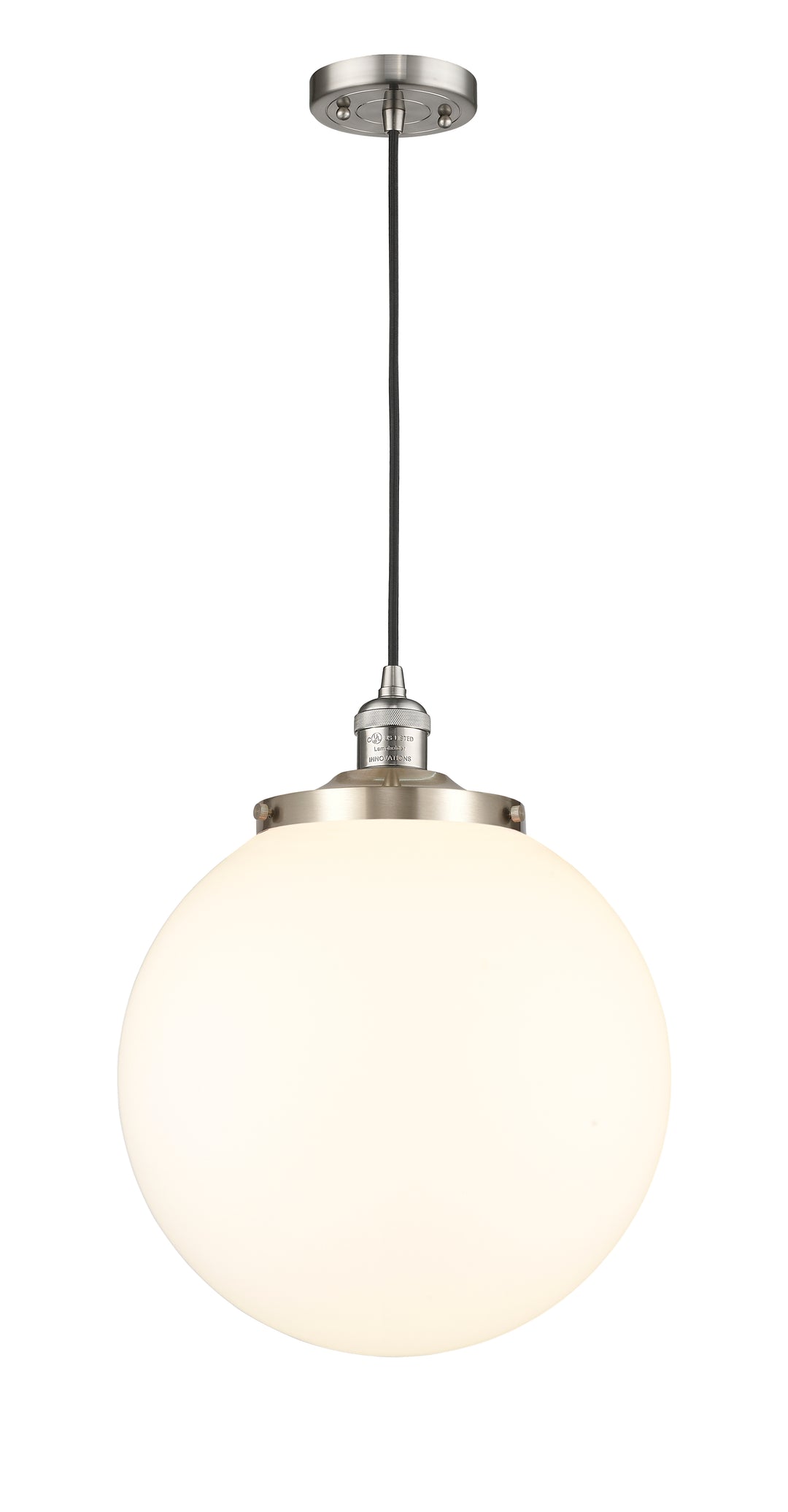 Innovations Lighting Beacon 14" Mini Pendant - Brushed Satin Nickel Mini-Pendants Innovations Lighting   