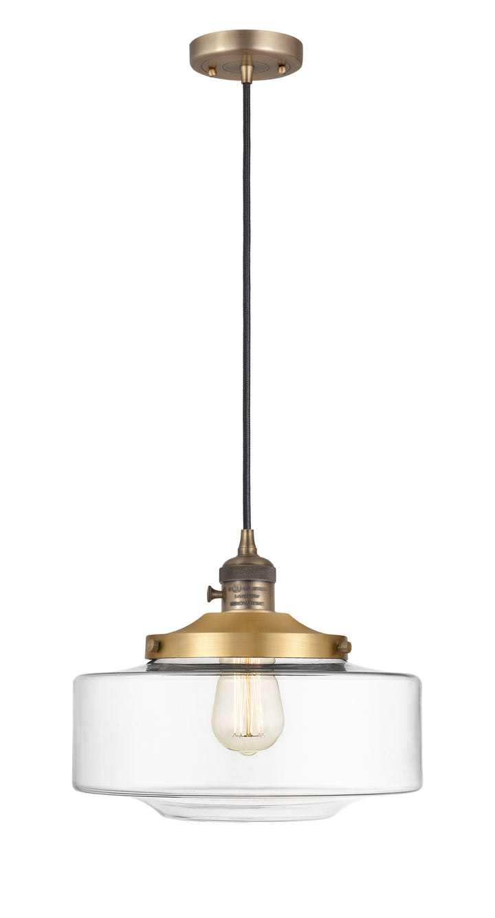 Innovations Lighting Bridgeton 12" Mini Pendant - Brushed Brass Mini-Pendants Innovations Lighting   