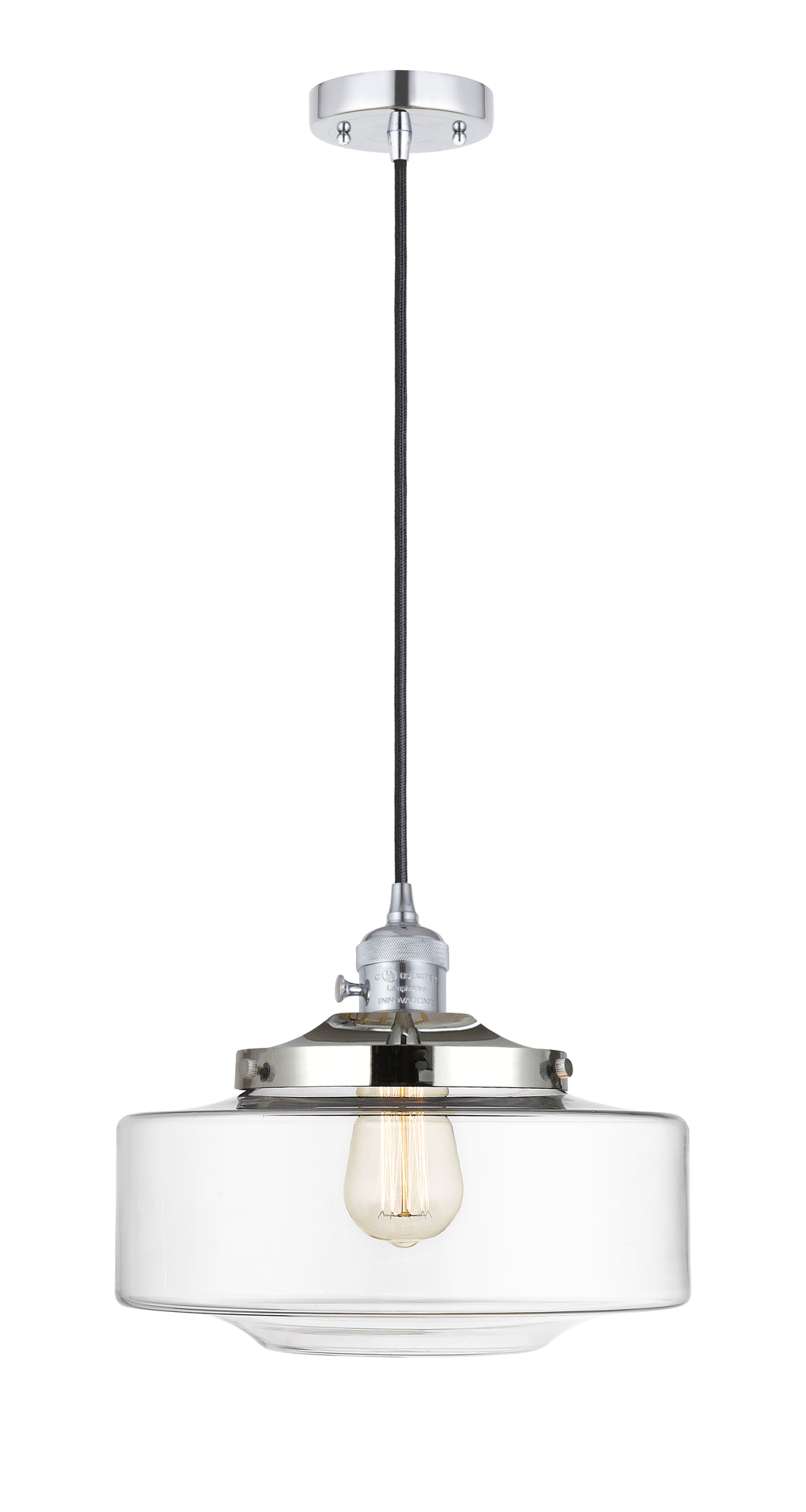 Innovations Lighting Bridgeton 12" Mini Pendant - Polished Chrome Mini-Pendants Innovations Lighting   