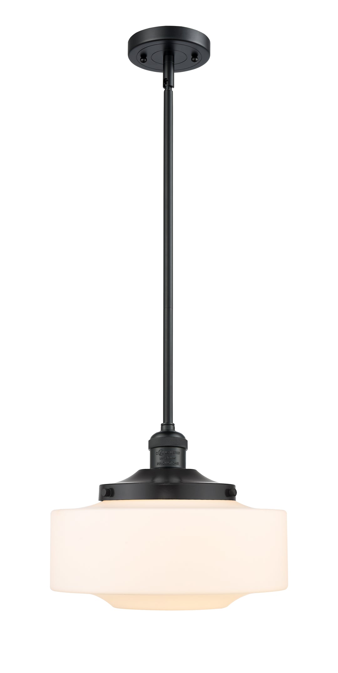 Innovations Lighting Bridgeton 12" Mini Pendant - Matte Black Mini-Pendants Innovations Lighting   