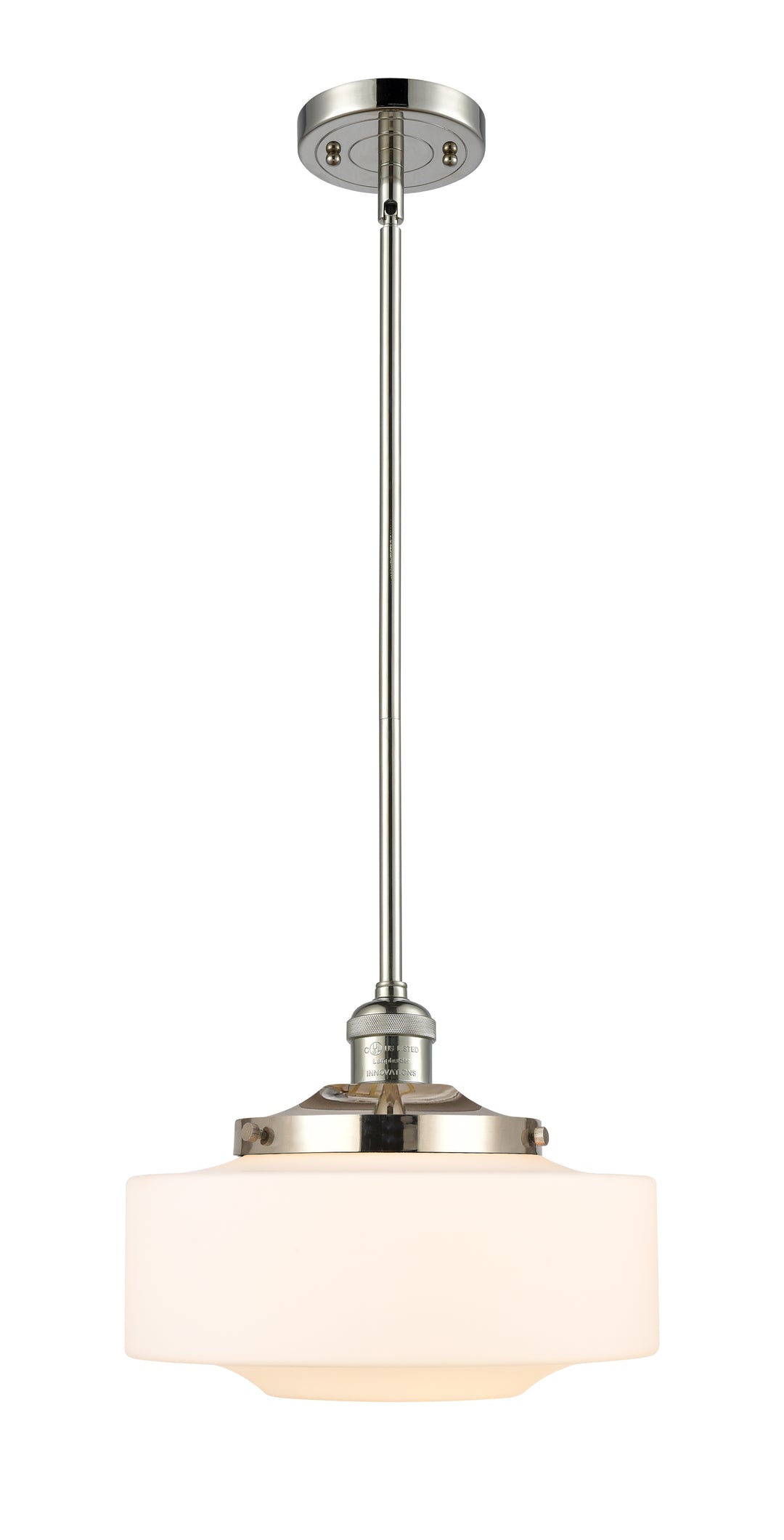 Innovations Lighting Bridgeton 12" Mini Pendant - Polished Nickel Mini-Pendants Innovations Lighting   