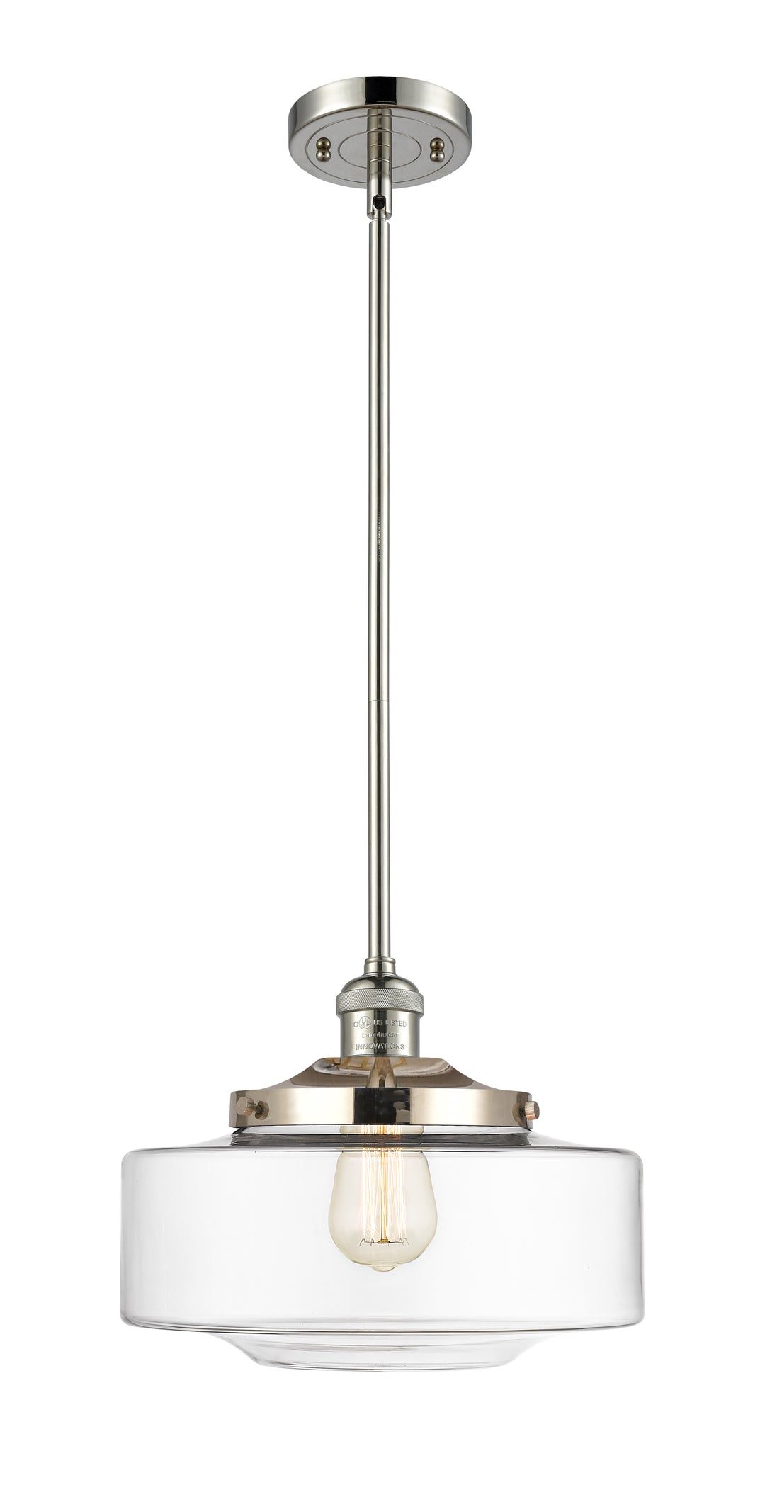 Innovations Lighting Bridgeton 12" Mini Pendant - Polished Nickel Mini-Pendants Innovations Lighting   