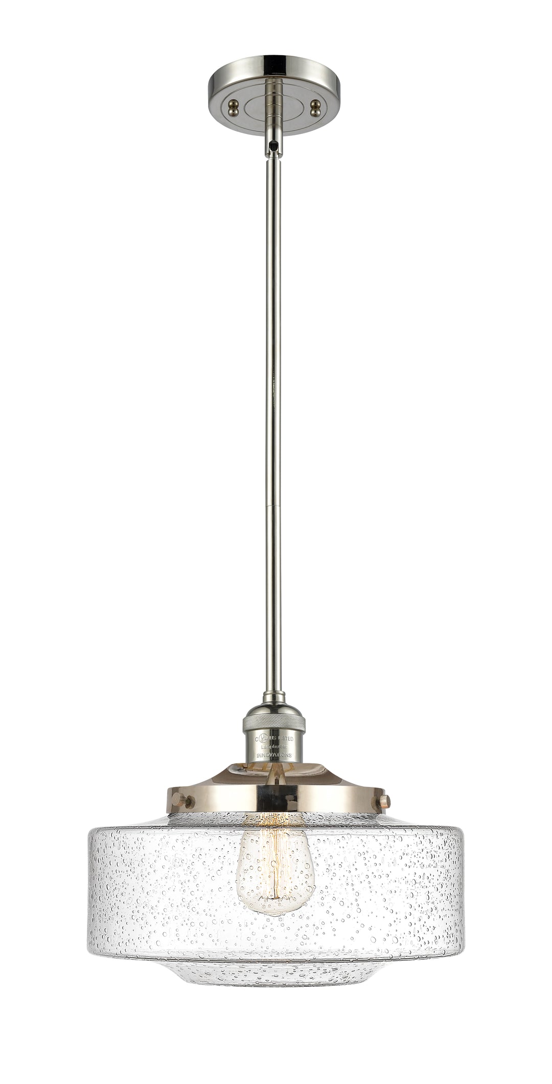 Innovations Lighting Bridgeton 12" Mini Pendant - Polished Nickel Mini-Pendants Innovations Lighting   