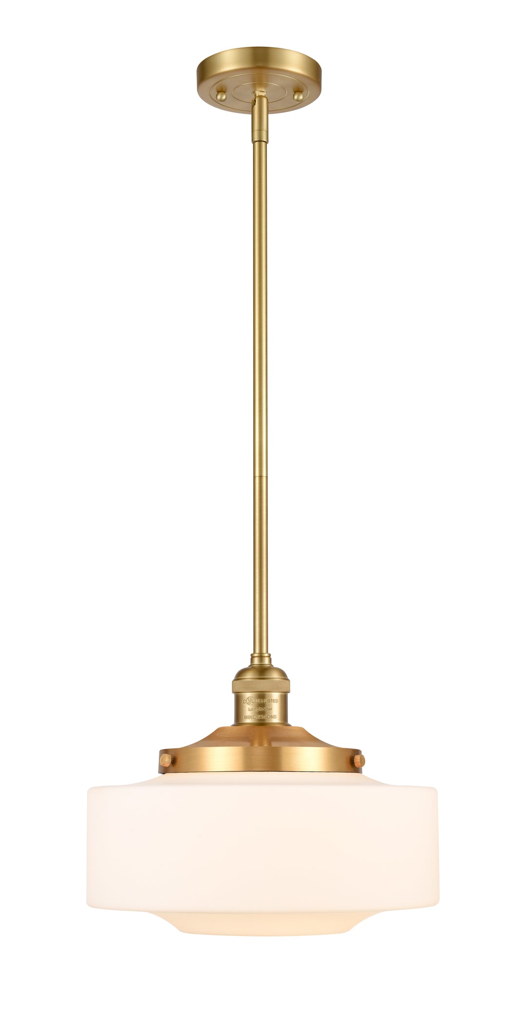 Innovations Lighting Bridgeton 12" Mini Pendant - Satin Gold Mini-Pendants Innovations Lighting   