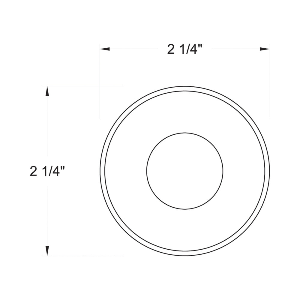 Hinkey Large Stainless Steel LED Round Outdoor Button Light - Model 15075SS