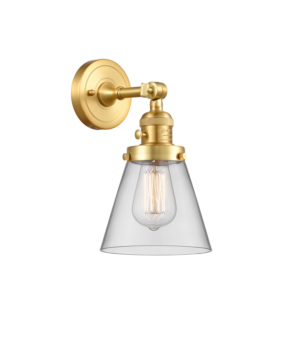 Innovations Lighting Cone 6" Sconce - Satin Gold