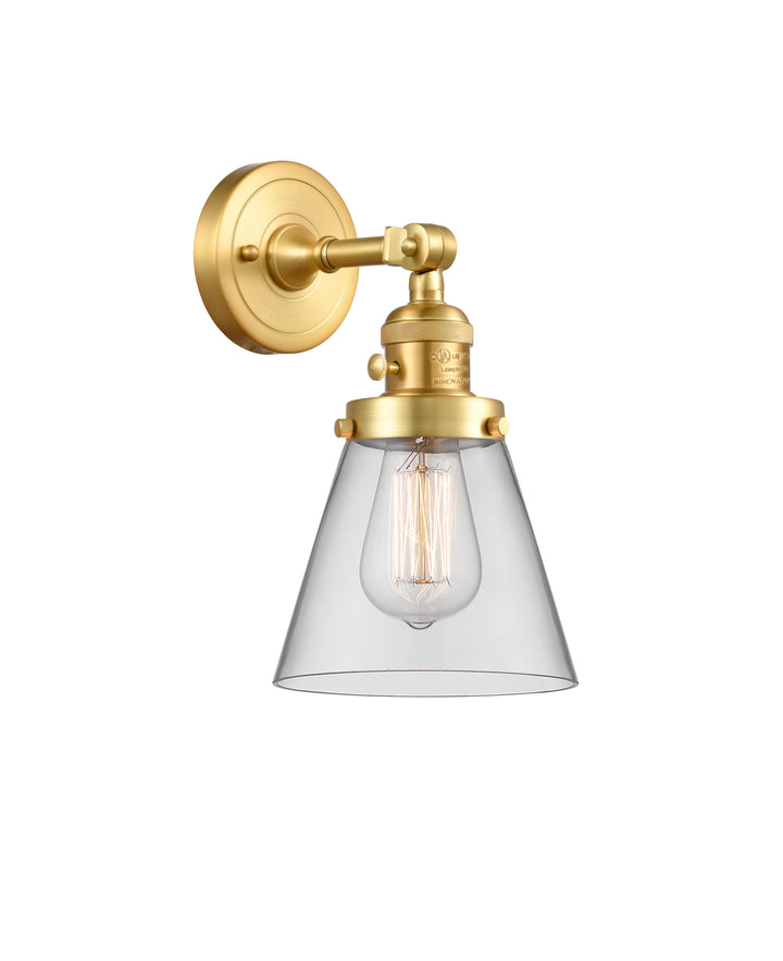 Innovations Lighting Cone 6" Sconce - Satin Gold