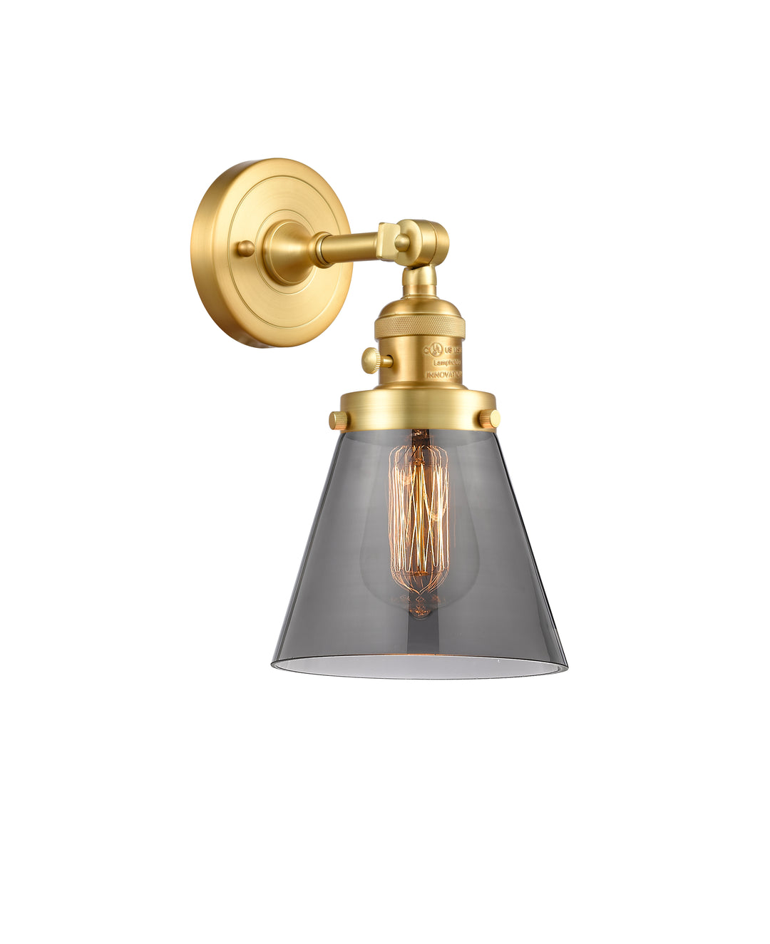 Innovations Lighting Cone 6" Sconce - Satin Gold