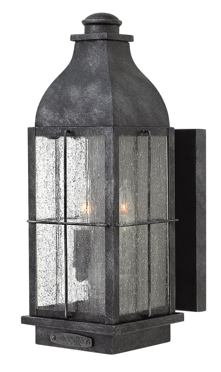 Hinkley Bingham Outdoor Wall Light Medium Wall Mount Lantern Greystone 2044GS-LL