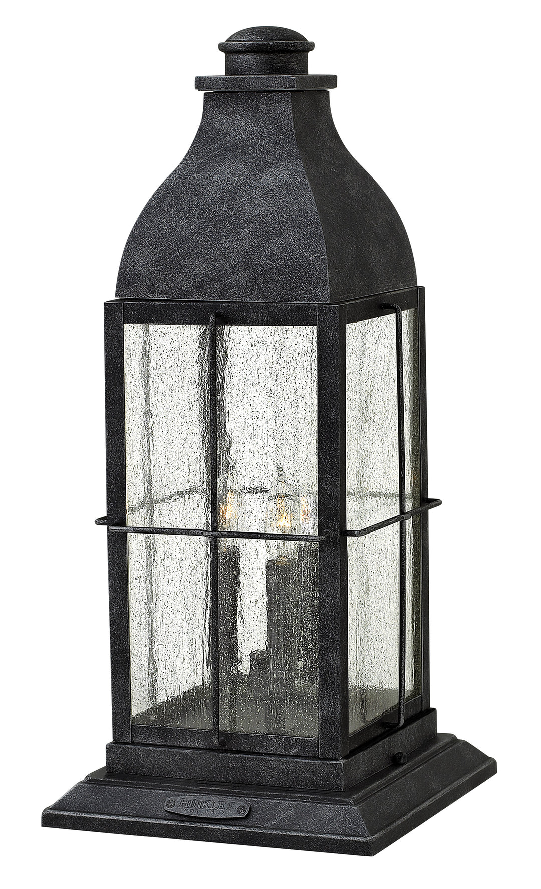 Hinkley Bingham Outdoor Pier Mount Lantern Large Pier Mount Lantern Greystone 2047GS