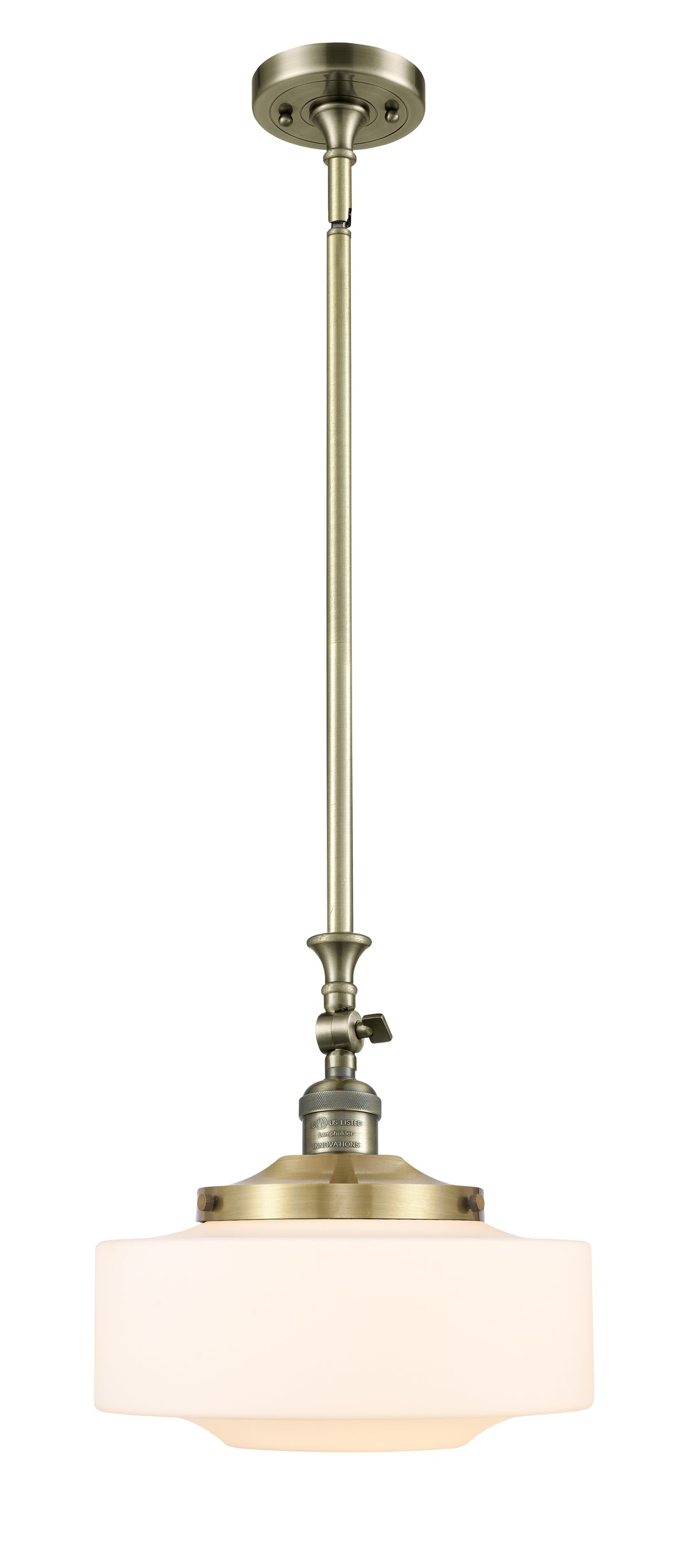 Innovations Lighting Bridgeton 12" Mini Pendant - Antique Brass Mini-Pendants Innovations Lighting   