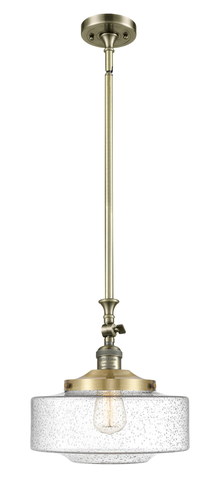 Innovations Lighting Bridgeton 12" Mini Pendant - Antique Brass Mini-Pendants Innovations Lighting   