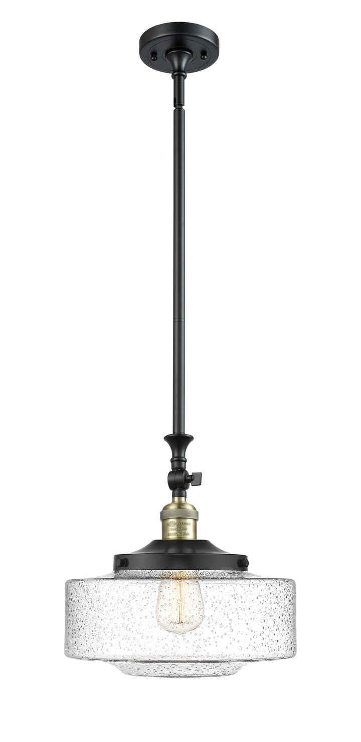 Innovations Lighting Bridgeton 12" Mini Pendant - Black Antique Brass Mini-Pendants Innovations Lighting   