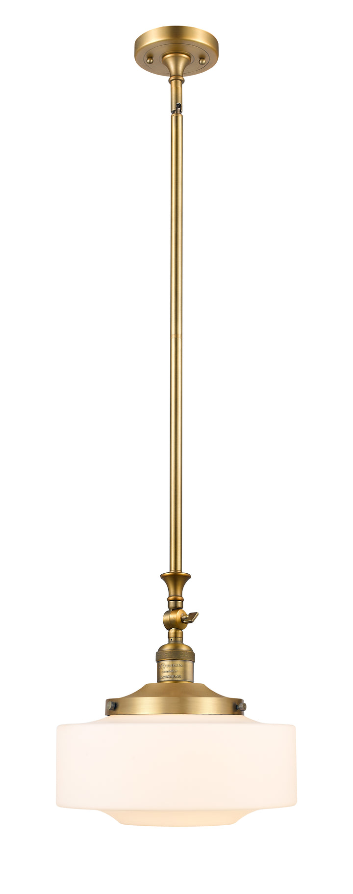 Innovations Lighting Bridgeton 12" Mini Pendant - Brushed Brass Mini-Pendants Innovations Lighting   