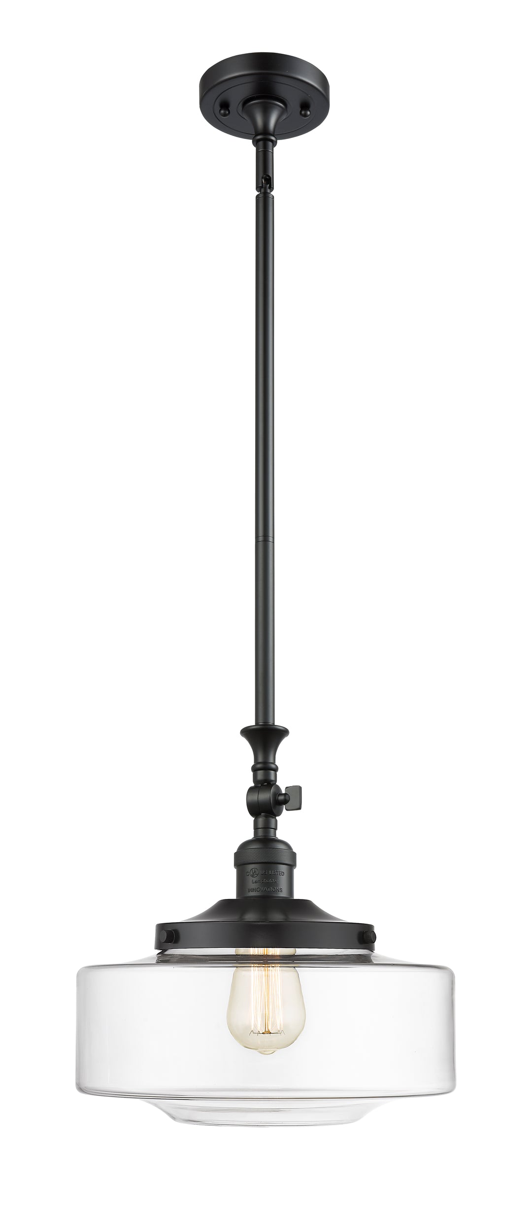 Innovations Lighting Bridgeton 12" Mini Pendant - Matte Black Mini-Pendants Innovations Lighting   