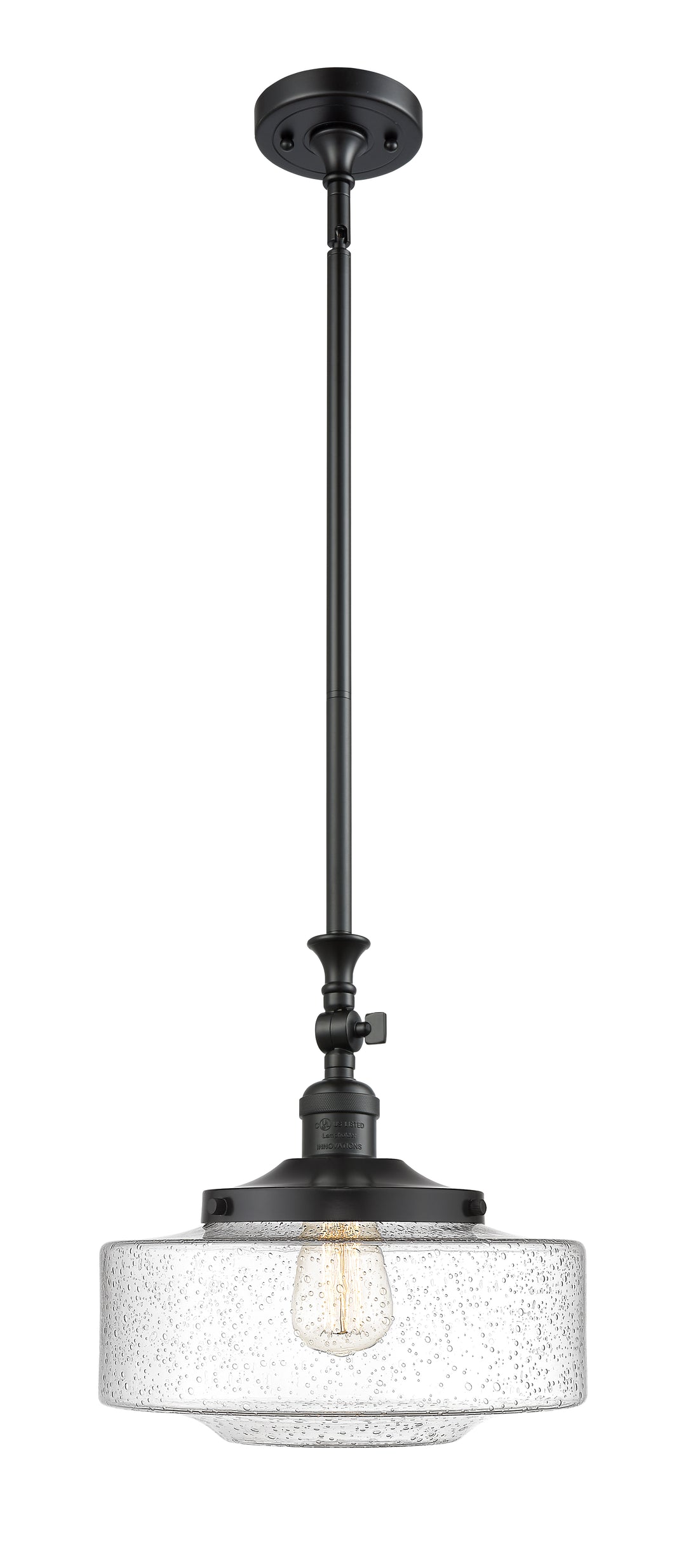 Innovations Lighting Bridgeton 12" Mini Pendant - Matte Black Mini-Pendants Innovations Lighting   