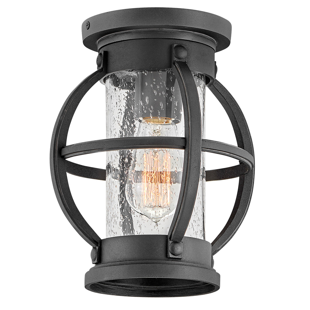 Hinkley Chatham Outdoor Flush Mount Extra Small Flush Mount Museum Black 21003MB