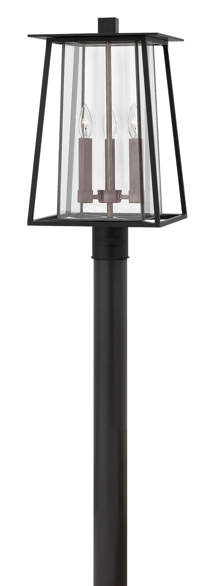 Hinkley Walker Outdoor Post Mount Lantern Medium Post Mount Lantern Black 2101BK-LL
