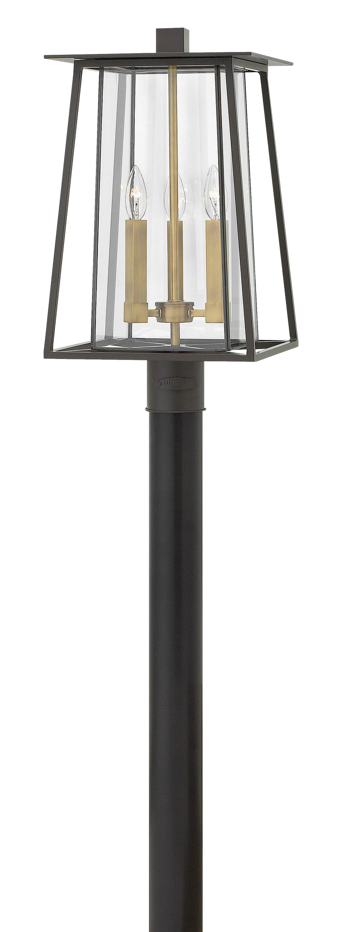 Hinkley Walker Outdoor Post Mount Lantern Medium Post Mount Lantern Buckeye Bronze 2101KZ