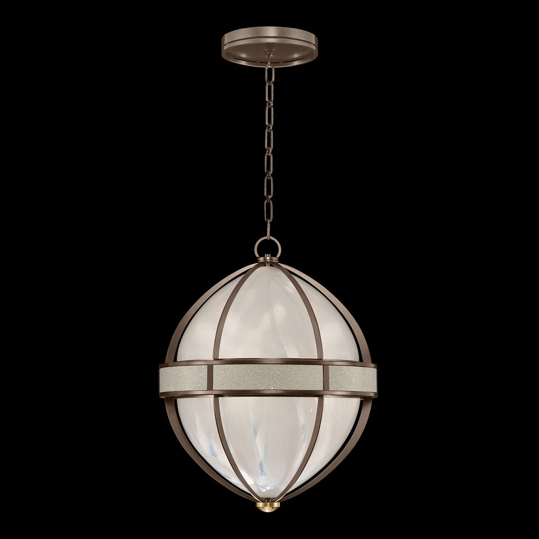 Fine Art Handcrafted Lighting Mirage 18.75"W Round Pendant in Standard Bronze, Brass, Coco (100038-212)