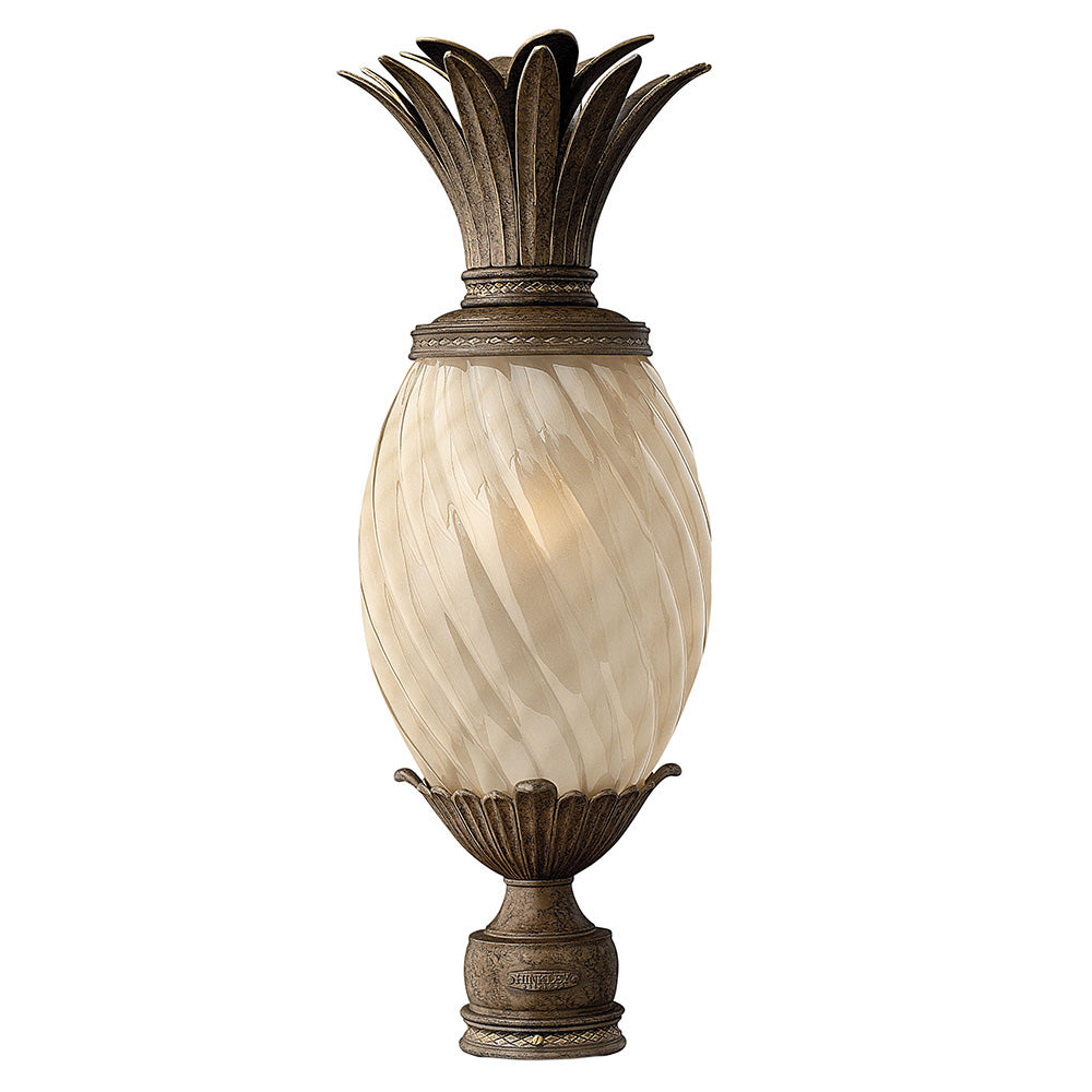 Hinkley Plantation Outdoor Post Mount Lantern Large Post Mount Lantern Pearl Bronze 2121PZ