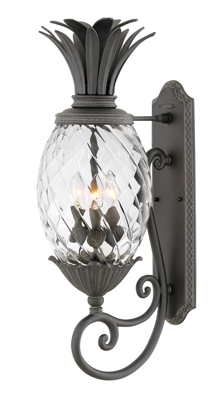 Hinkley Plantation Outdoor Wall Light Large Wall Mount Lantern Museum Black 2124MB