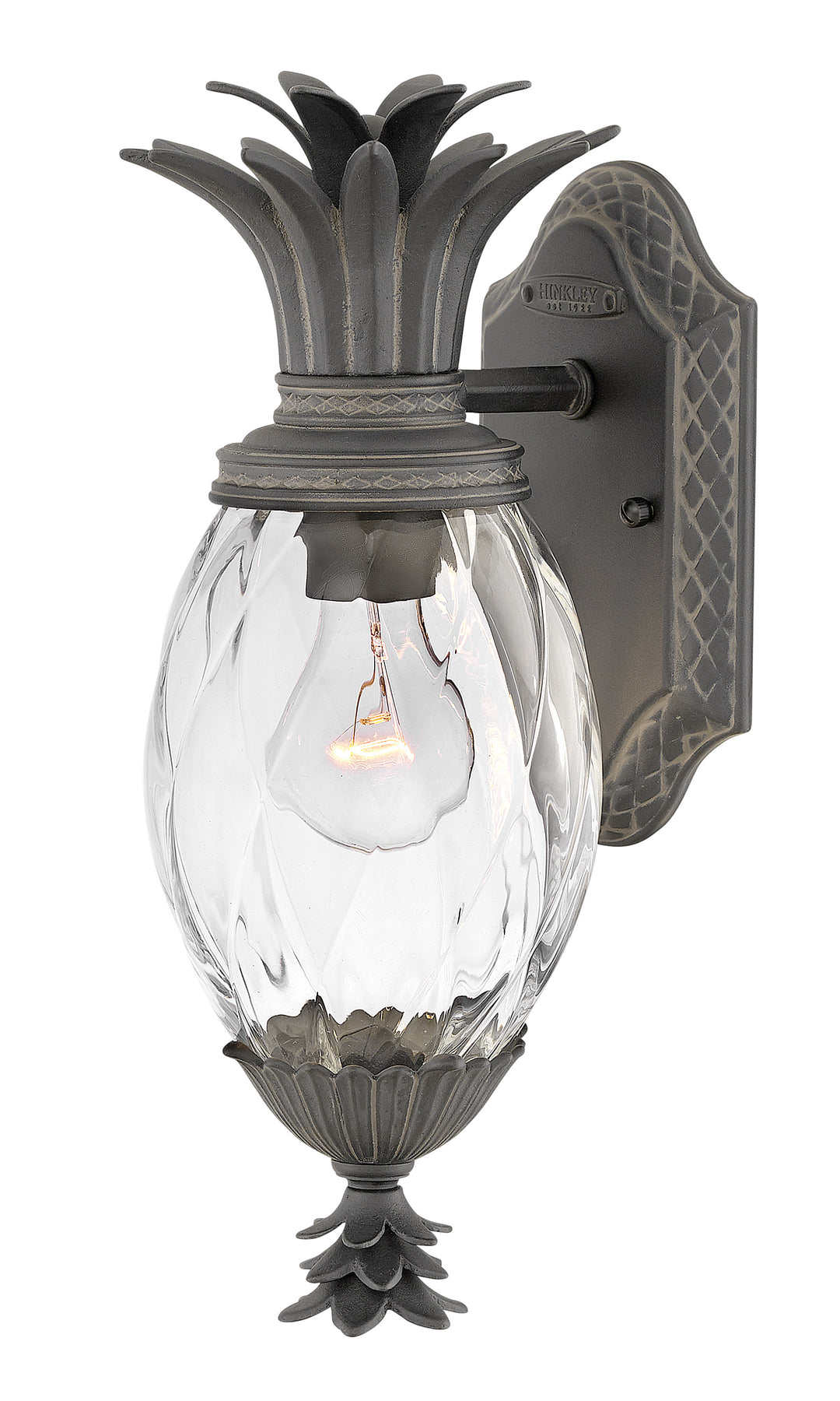 Hinkley Plantation Outdoor Wall Light Small Wall Mount Lantern Museum Black 2126MB