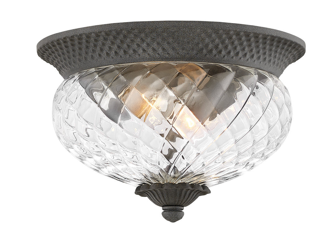 Hinkley Plantation Outdoor Flush Mount Small Flush Mount Museum Black 2128MB