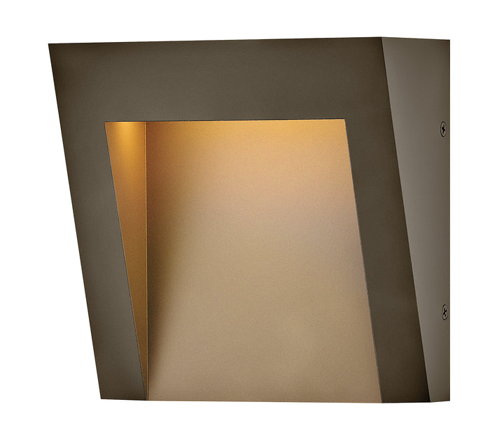 Hinkley Taper Outdoor Wall Light Small LED Wall Sconce Textured Oil Rubbed Bronze 2140TR