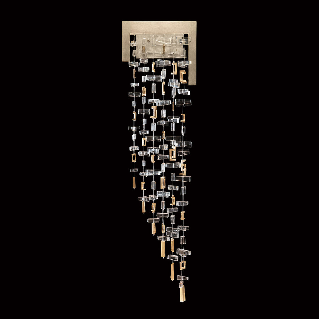 Fine Art Handcrafted Lighting Capri 35.5"H RSF Sconce in Standard Soft Gold Leaf (951350-1)