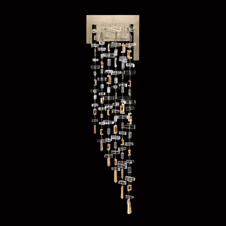 Fine Art Handcrafted Lighting Capri 35.5"H RSF Sconce in Standard Soft Gold Leaf (951350-1)