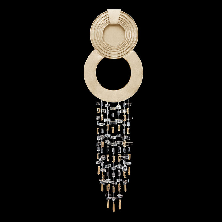 Fine Art Handcrafted Lighting Capri 35.5"H Sconce 952250 in Standard Soft Gold Leaf (952250-1)