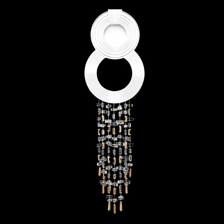 Fine Art Handcrafted Lighting Capri 35.5"H Sconce 952250 in White Lacquer (952250-2)