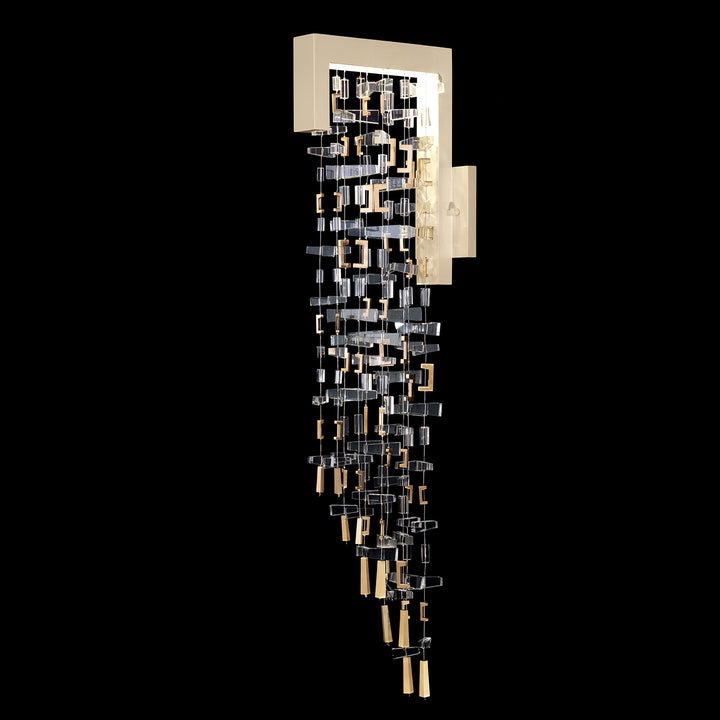 Fine Art Handcrafted Lighting Capri 35.5"H Sconce 952450 in Standard Soft Gold Leaf (952450-1)